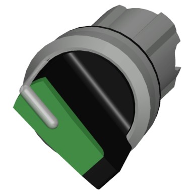 3SU1052-2BC40-0AA0 - Valikulüliti, valgustatav, 22 mm, ümmargune, metall, läikiv, roheline, valikulüliti, lühike, 2 lülitit po - Siemens - Valikulüliti, valgustatav, 22 mm, ümmargune, metall, läikiv, roheline, valikulüliti, lühike, 2 lülitit po - Siemens - 0