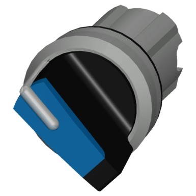 3SU1052-2BC50-0AA0 - Valikulüliti, valgustatav, 22 mm, ümmargune, metall, läikiv, sinine, valikulüliti, lühike, 2 lülitit pos - Siemens - Valikulüliti, valgustatav, 22 mm, ümmargune, metall, läikiv, sinine, valikulüliti, lühike, 2 lülitit pos - Siemens - 0