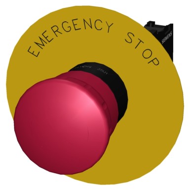 3SU1100-1HB20-1CG0 - EMERGENCY STOP seenenupp, 22 mm, ümmargune, plastik, punane, 40 mm, positiivse lukustusega, vastavalt EN - Siemens - EMERGENCY STOP seenenupp, 22 mm, ümmargune, plastik, punane, 40 mm, positiivse lukustusega, vastavalt EN - Siemens - 3