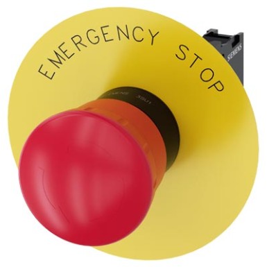 3SU1100-1HB20-1CG0 - EMERGENCY STOP seenenupp, 22 mm, ümmargune, plastik, punane, 40 mm, positiivse lukustusega, vastavalt EN - Siemens - EMERGENCY STOP seenenupp, 22 mm, ümmargune, plastik, punane, 40 mm, positiivse lukustusega, vastavalt EN - Siemens - 4