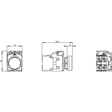 3SU1102-0AB30-1BA0 - Valgustatud surunupp, 22 mm, ümmargune, plastik, kollane, surunupp, lame, hetkekontaktiga, koos - Siemens - Valgustatud surunupp, 22 mm, ümmargune, plastik, kollane, surunupp, lame, hetkekontaktiga, koos - Siemens - 0