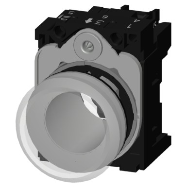 3SU1152-6AA70-1AA0 - Kontrolltuled, 22 mm, ümmargune, metall, läikiv, läbipaistev, läätsed, sile, koos hoidjaga, LED-moodul koos inte - Siemens - Kontrolltuled, 22 mm, ümmargune, metall, läikiv, läbipaistev, läätsed, sile, koos hoidjaga, LED-moodul koos inte - Siemens - 0