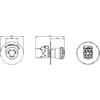 3SU1158-1HB20-1PT0 - EMERGENCY STOP seenenupp, valgustatav, 22 mm, ümmargune, metallist, läikiv, punane, 40 mm, positiivne la - Siemens - EMERGENCY STOP seenenupp, valgustatav, 22 mm, ümmargune, metallist, läikiv, punane, 40 mm, positiivne la - Siemens - 1