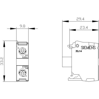 3SU1401-1BB20-1AA0 - LED-moodul integreeritud LED-iga 24 V AC/DC, punane, kruviklemmiga, esiplaadile paigaldamiseks, minimaalne või - Siemens - LED-moodul integreeritud LED-iga 24 V AC/DC, punane, kruviklemmiga, esiplaadile paigaldamiseks, minimaalne või - Siemens - 1