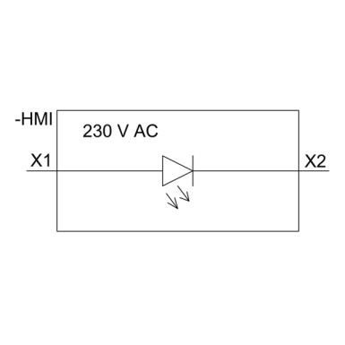 3SU1401-1BF20-1AA0 - LED-moodul koos integreeritud LED 230 V AC, punane, kruviklemm, esiplaadile paigaldamiseks. - Siemens - LED-moodul koos integreeritud LED 230 V AC, punane, kruviklemm, esiplaadile paigaldamiseks. - Siemens - 2