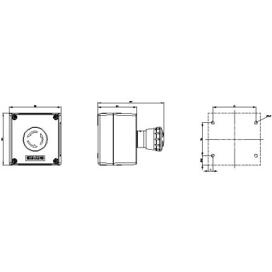 3SU1801-0NA00-2AA2 - Korpus juhtimisseadmetele, 22 mm, ümmargune, korpuse materjal plast, korpuse ülemine osa kollane, - Siemens - Korpus juhtimisseadmetele, 22 mm, ümmargune, korpuse materjal plast, korpuse ülemine osa kollane, - Siemens - 1