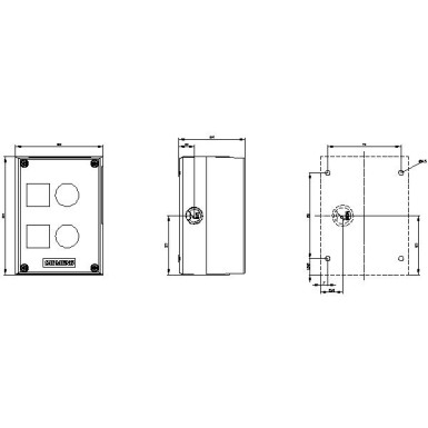 3SU1802-0AA00-0AB1 - Juhtimisseadmete korpus, 22 mm, ümmargune, korpuse materjal plast, korpuse ülemine osa hall, 2 - Siemens - Juhtimisseadmete korpus, 22 mm, ümmargune, korpuse materjal plast, korpuse ülemine osa hall, 2 - Siemens - 0