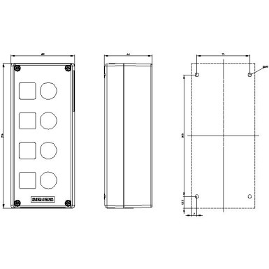 3SU1804-0AA00-0AB1 - Juhtimisseadmete korpus, 22 mm, ümmargune, korpuse materjal plastik, korpuse ülemine osa hall, 4 - Siemens - Juhtimisseadmete korpus, 22 mm, ümmargune, korpuse materjal plastik, korpuse ülemine osa hall, 4 - Siemens - 0