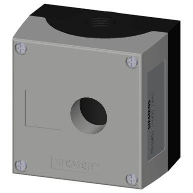 3SU1851-0AA00-0AB1 - Juhtimisseadmete korpus, 22 mm, ümmargune, korpuse materjal metall, korpuse ülemine osa hall, 1 co - Siemens - Juhtimisseadmete korpus, 22 mm, ümmargune, korpuse materjal metall, korpuse ülemine osa hall, 1 co - Siemens - 2