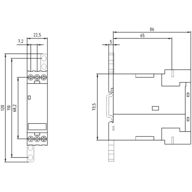 3UG4512-1AR20 - Analoogjälgimisrelee faasihäire ja -järjekord 3 x 160...690 V 50...60 Hz AC 1 ümberlülituskontakti - Siemens - Analoogjälgimisrelee faasihäire ja -järjekord 3 x 160...690 V 50...60 Hz AC 1 ümberlülituskontakti - Siemens - 2