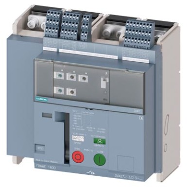 3VA2712-1AC13-0AA0 - 3VA27, without motor operator, fixed design, In 1250 A, Icu 55 kA / 415 V, overcurrent release ETU350 (LSI), Ir 500 ÷ 1250 A, Isd (1 ÷ 10)x In, Ii (1,5 ÷ 15)x In, 4-pole, front connection, 4x AUX, S24, RTC, PSS - OEZ - 3VA27, without motor operator, fixed design, In 1250 A, Icu 55 kA / 415 V, overcurrent release ETU350 (LSI), Ir 500 ÷ 1250 A, Isd (1 ÷ 10)x In, Ii (1,5 ÷ 15)x In, 4-pole, front connection, 4x AUX, S24, RTC, PSS - OEZ - 0