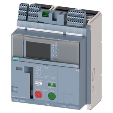 3VA2712-1AF03-0AA0 - 3VA27, without motor operator, fixed design, In 1250 A, Icu 55 kA / 415 V, overcurrent release ETU660 (LSIG), Ir 500 ÷ 1250 A, Isd (0,6 ÷ 10)x In, Ii (1,5 ÷ 15)x In, Ig (0,1 ÷ 1)x In, tg 0,1/1,0 s, 3-pole, front connection, 4x AUX, S24, RTC - OEZ - 3VA27, without motor operator, fixed design, In 1250 A, Icu 55 kA / 415 V, overcurrent release ETU660 (LSIG), Ir 500 ÷ 1250 A, Isd (0,6 ÷ 10)x In, Ii (1,5 ÷ 15)x In, Ig (0,1 ÷ 1)x In, tg 0,1/1,0 s, 3-pole, front connection, 4x AUX, S24, RTC - OEZ - 0