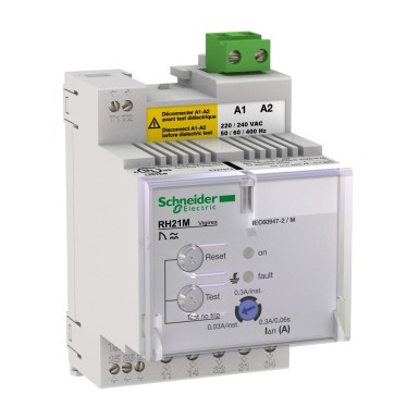 56164 - VigiPacT RH21M, 30mA või 300mA, 380/415VAC 50/60Hz, DIN-redeli paigaldus - Schneider Electric - VigiPacT RH21M, 30mA või 300mA, 380/415VAC 50/60Hz, DIN-redeli paigaldus - Schneider Electric - 0