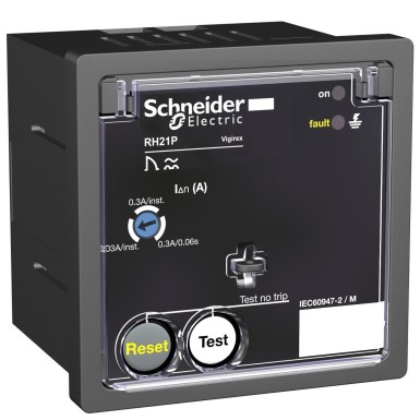 56263 - Jääkvoolukaitserelee, VigiPacT RH21P, 30 mA või 300 mA, 220/240 VAC 50/60 Hz, esipaneelile paigaldatav - Schneider Electric - Jääkvoolukaitserelee, VigiPacT RH21P, 30 mA või 300 mA, 220/240 VAC 50/60 Hz, esipaneelile paigaldatav - Schneider Electric - 0