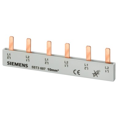 5ST3608 - Pin-kamm, 10mm2 Ühendus: 6x 2-faasiline otsekontaktiga kaitstud - Siemens - Pin-kamm, 10mm2 Ühendus: 6x 2-faasiline otsekontaktiga kaitstud - Siemens - 0