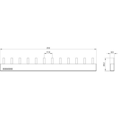 5ST3615 - Pin-kamm, 10mm2 Ühendus: 4x kolmefaasiline otsekontaktiga kaitstud - Siemens - Pin-kamm, 10mm2 Ühendus: 4x kolmefaasiline otsekontaktiga kaitstud - Siemens - 1