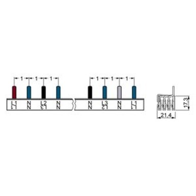 5ST3770-3 - Pinsulgur, 16 mm2 56 MW, 4-faasiline, saab lõigata LS 2P ja RCBO 1P+N puutetundlikele, ilma otsakuteta. - Siemens - Pinsulgur, 16 mm2 56 MW, 4-faasiline, saab lõigata LS 2P ja RCBO 1P+N puutetundlikele, ilma otsakuteta. - Siemens - 1