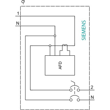 5SV6016-6KK40 - AFDD-MCB-kombineeritud 230V, 6kA, 1+N, B, 40A Compact (1MW) - Siemens - AFDD-MCB-kombineeritud 230V, 6kA, 1+N, B, 40A Compact (1MW) - Siemens - 3