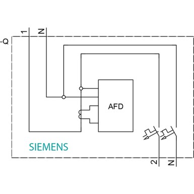 5SV6016-6KK40 - AFDD-MCB-kombineeritud 230V, 6kA, 1+N, B, 40A Compact (1MW) - Siemens - AFDD-MCB-kombineeritud 230V, 6kA, 1+N, B, 40A Compact (1MW) - Siemens - 4