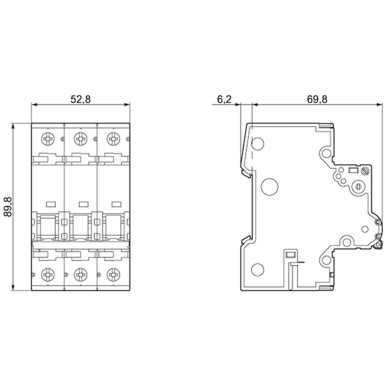 5SY4301-8 - Minikaitselüliti 400 V 10kA, 3-pooluseline, D, 1 A, D=70 mm - Siemens - Minikaitselüliti 400 V 10kA, 3-pooluseline, D, 1 A, D=70 mm - Siemens - 1