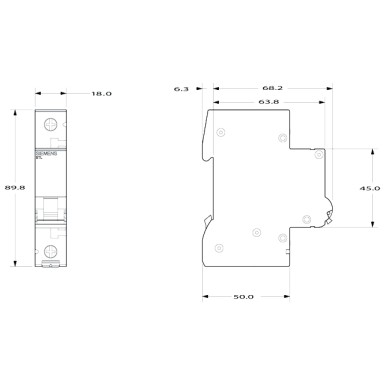 5TL1132-0 - Seiskamislüliti 32A 1-pooluseline - Siemens - Seiskamislüliti 32A 1-pooluseline - Siemens - 1