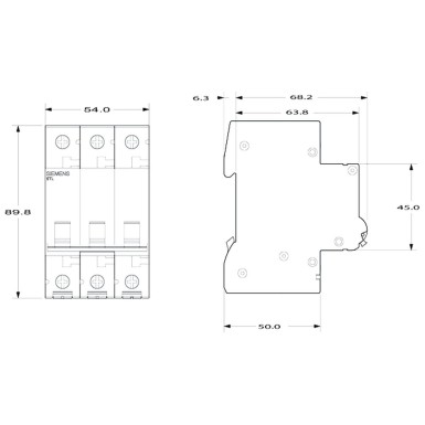 5TL1332-0 - Seiskamislüliti 32A 3-pooluseline - Siemens - Seiskamislüliti 32A 3-pooluseline - Siemens - 1