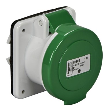 82905 - PratiKa tööstuspistikupesa 16 A 2P 20...25 V AC IP44 - Schneider Electric - PratiKa tööstuspistikupesa 16 A 2P 20...25 V AC IP44 - Schneider Electric - 0