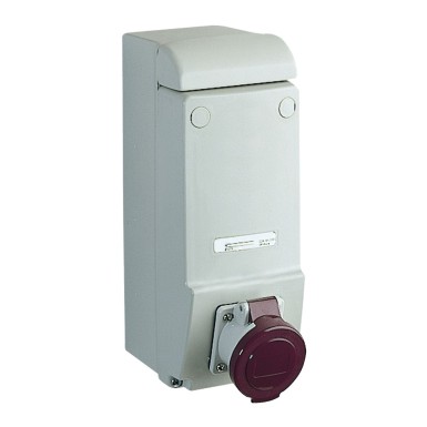 83026 - Tööstuspistikupesa 16 A 2P 230 V AC IP 44 seinale - Schneider Electric - Tööstuspistikupesa 16 A 2P 230 V AC IP 44 seinale - Schneider Electric - 0