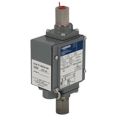 9012GJW21 - Telemecanique - Pressure switch 9012G, adjustable scale, 2 thresholds, 0 to 5000 PSIG