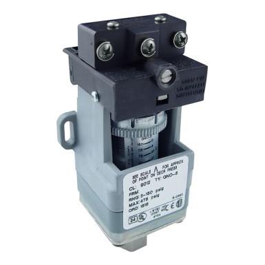 9012GNO4 - Telemecanique - Pressure switch 9012G, adjustable scale, 2 thresholds, 1.5 to 75 PSIG