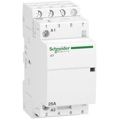 A9C20833 - Acti9, iCT kontaktor 25A 3NO 230...240VAC 50Hz - Schneider Electric - Acti9, iCT kontaktor 25A 3NO 230...240VAC 50Hz - Schneider Electric - 0