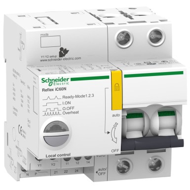 A9C52210 - Reflex iC60N 10 A 2P kõver C integreeritud juhtimiskontroller MCB - Schneider Electric - Reflex iC60N 10 A 2P kõver C integreeritud juhtimiskontroller MCB - Schneider Electric - 0