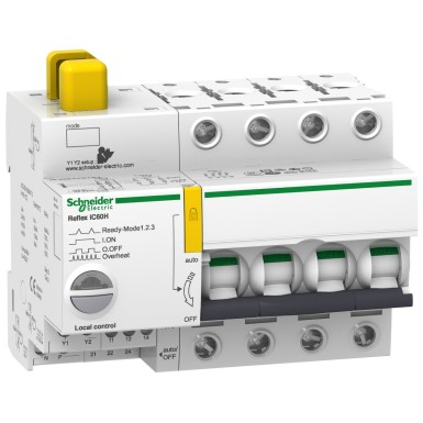 A9C65410 - Reflex iC60H Ti24 10 A 4P kõveraga C integreeritud juhtimiskontroller MCB - Schneider Electric - Reflex iC60H Ti24 10 A 4P kõveraga C integreeritud juhtimiskontroller MCB - Schneider Electric - 0