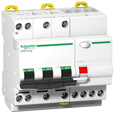 A9D32710 - Acti9 DPN N Vigi RCBO 3P+N 10A C-kõver 6000A 30mA A-tüüpi - Schneider Electric - Acti9 DPN N Vigi RCBO 3P+N 10A C-kõver 6000A 30mA A-tüüpi - Schneider Electric - 0