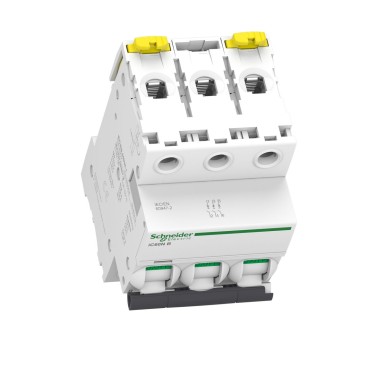 A9F43306 - Miniature circuit breaker (MCB), Acti9 iC60N, 3P, 6A, B curve, 6000A (IEC/EN 60898-1), 10kA (IEC/EN 60947-2) - Schneider Electric - Miniature circuit breaker (MCB), Acti9 iC60N, 3P, 6A, B curve, 6000A (IEC/EN 60898-1), 10kA (IEC/EN 60947-2) - Schneider Electric - 4