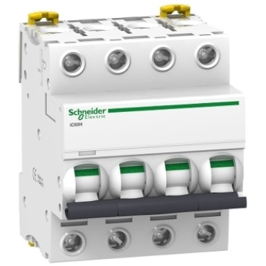 A9F83450 - Minikaitselüliti, Acti9 iC60H, 4P, 50 A, B-kõver, 10000 A (IEC 60898-1), 15 kA (IEC 60947-2) - Schneider Electric - Minikaitselüliti, Acti9 iC60H, 4P, 50 A, B-kõver, 10000 A (IEC 60898-1), 15 kA (IEC 60947-2) - Schneider Electric - 0