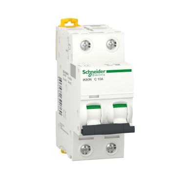 A9K24210 - Minikaitselüliti (MCB), Acti9 iK60N, 2P, 10A, C-kõver, 6000A (IEC/EN 60898-1) - Schneider Electric - Minikaitselüliti (MCB), Acti9 iK60N, 2P, 10A, C-kõver, 6000A (IEC/EN 60898-1) - Schneider Electric - 0