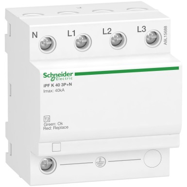 A9L15688 - IPF K 40 mooduliline liigpingekaitse 3 poolust + N 340V - Schneider Electric - IPF K 40 mooduliline liigpingekaitse 3 poolust + N 340V - Schneider Electric - 0