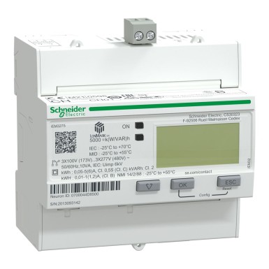 A9MEM3275 - IEM3275 energiamõõtja CT LON 1 digitaalne I multitariif MID - Schneider Electric - IEM3275 energiamõõtja CT LON 1 digitaalne I multitariif MID - Schneider Electric - 0