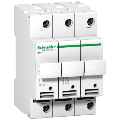 A9N15655 - Acti9 - kaitselüliti STI - 3-pooluseline - 10 A - kaitsme 8,5 x 31,5 mm jaoks. - Schneider Electric - Acti9 - kaitselüliti STI - 3-pooluseline - 10 A - kaitsme 8,5 x 31,5 mm jaoks. - Schneider Electric - 0