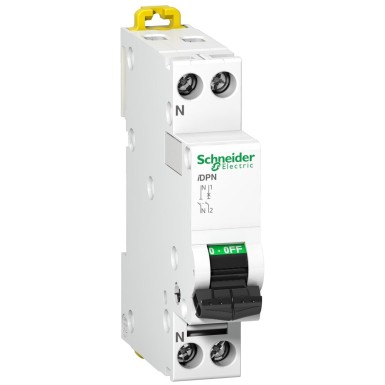 A9N21546 - iDPN - kaitselüliti - iDPN - 1P + N - 10A - C-kõveraga - Schneider Electric - iDPN - kaitselüliti - iDPN - 1P + N - 10A - C-kõveraga - Schneider Electric - 0