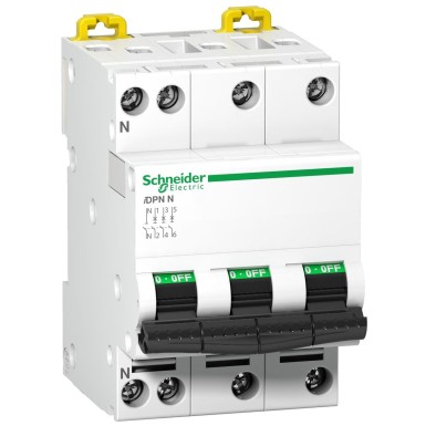 A9N21596 - IDPN kaitselüliti iDPN N 3P + N 10A C-kõver - Schneider Electric - IDPN kaitselüliti iDPN N 3P + N 10A C-kõver - Schneider Electric - 0