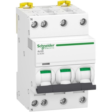 A9P71716 - Miniature circuit breaker (MCB), Acti9 iC40N, 3P+N, 16A, C curve, 6000A (IEC/EN 60898-1), 10kA (IEC/EN 60947-2) - Schneider Electric - Miniature circuit breaker (MCB), Acti9 iC40N, 3P+N, 16A, C curve, 6000A (IEC/EN 60898-1), 10kA (IEC/EN 60947-2) - Schneider Electric - 0