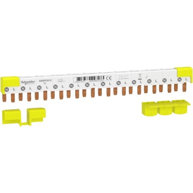 A9XPC612 - Kammsõlm, Acti9, 1L+N, 9 mm sammuga, 12 moodulit, 80 A - Schneider Electric - Kammsõlm, Acti9, 1L+N, 9 mm sammuga, 12 moodulit, 80 A - Schneider Electric - 0