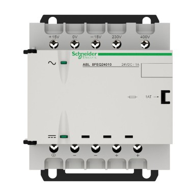 ABL8FEQ24010 - Phaseo - filtreeritud ja ühtlastatud toiteallikas - ühe-/kahefaasiline - 400Vac - 24V - 1A - Schneider Electric - Phaseo - filtreeritud ja ühtlastatud toiteallikas - ühe-/kahefaasiline - 400Vac - 24V - 1A - Schneider Electric - 5