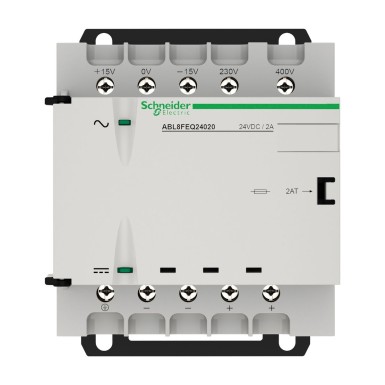 ABL8FEQ24020 - Phaseo - filtreeritud ja rektifitseeritud toiteallikas - ühe-/kahefaasiline - 400Vac - 24V - 2A - Schneider Electric - Phaseo - filtreeritud ja rektifitseeritud toiteallikas - ühe-/kahefaasiline - 400Vac - 24V - 2A - Schneider Electric - 5