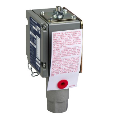 ADW3M129012 - Telemecanique - Pressure sensors XM, pressure switch ADW 69 bar, adjustable scale 2 thresholds, 1CO
