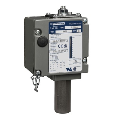 ADW6M119012 - Telemecanique - Pressure sensors XM, Electromechanical pressur sensor switch, 210 Bar adjustable