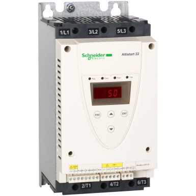 ATS22D17Q - Pehme starterATS22control 220Vvõimsus 230V(4kW)/400...440V(7.5kW) - Schneider Electric - Pehme starterATS22control 220Vvõimsus 230V(4kW)/400...440V(7.5kW) - Schneider Electric - 0