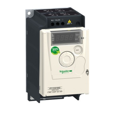 ATV12H018F1 - Muutuva kiirusega ajam ATV12 0,18kW 0,25hp 100..120V 1ph - Schneider Electric - Muutuva kiirusega ajam ATV12 0,18kW 0,25hp 100..120V 1ph - Schneider Electric - 0